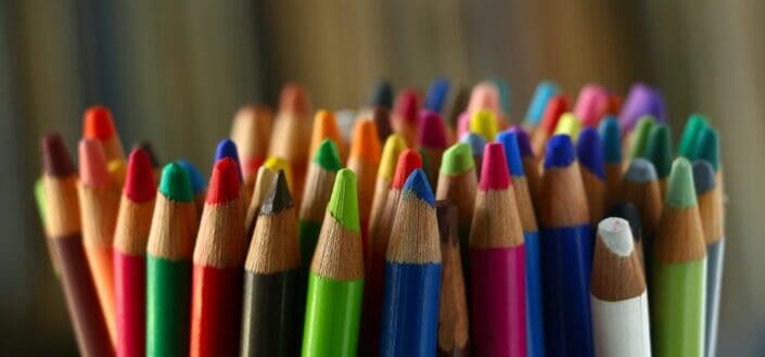different color pencils