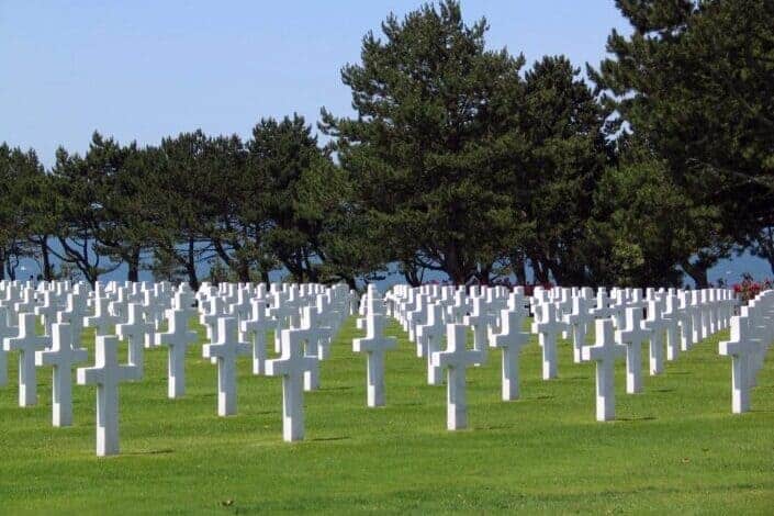 Army burial cemetery cross