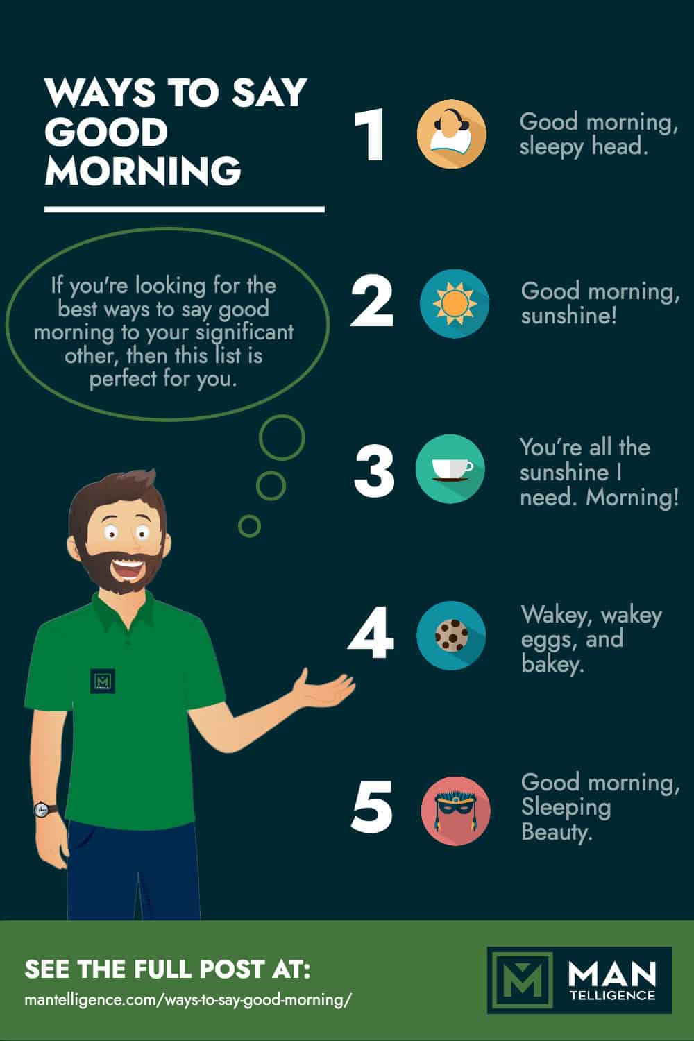 Ways To Say Good Morning - Infographic