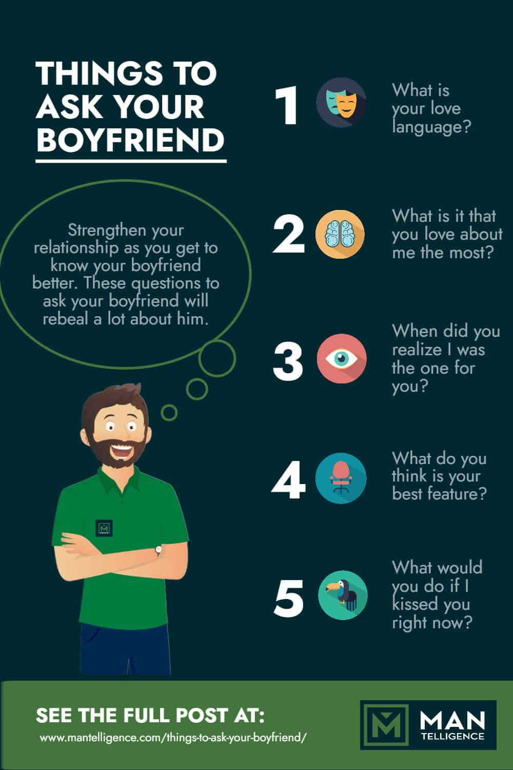 Infographic - Things to Ask Your Boyfriend