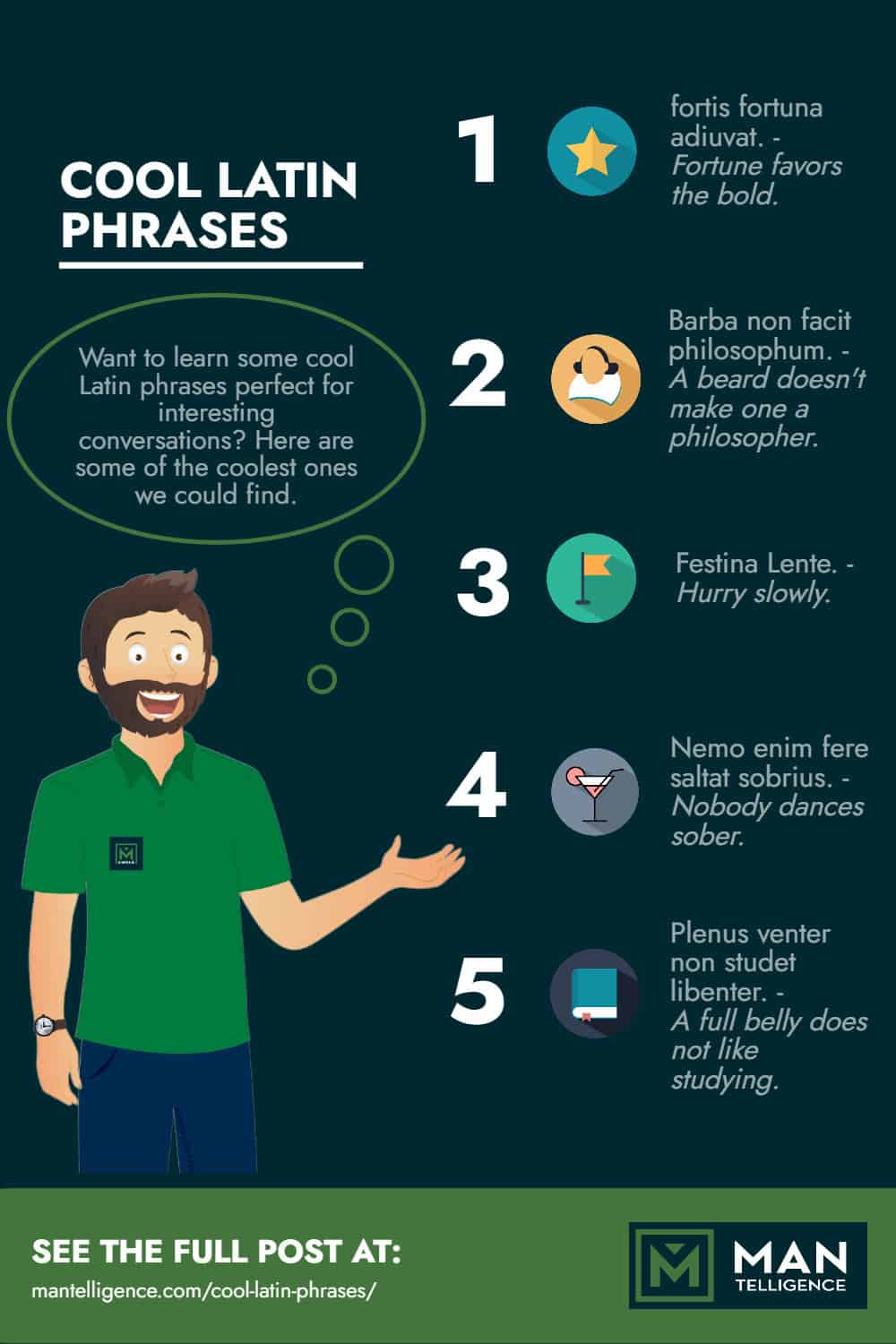 COOL LATIN PHRASES - Infographics