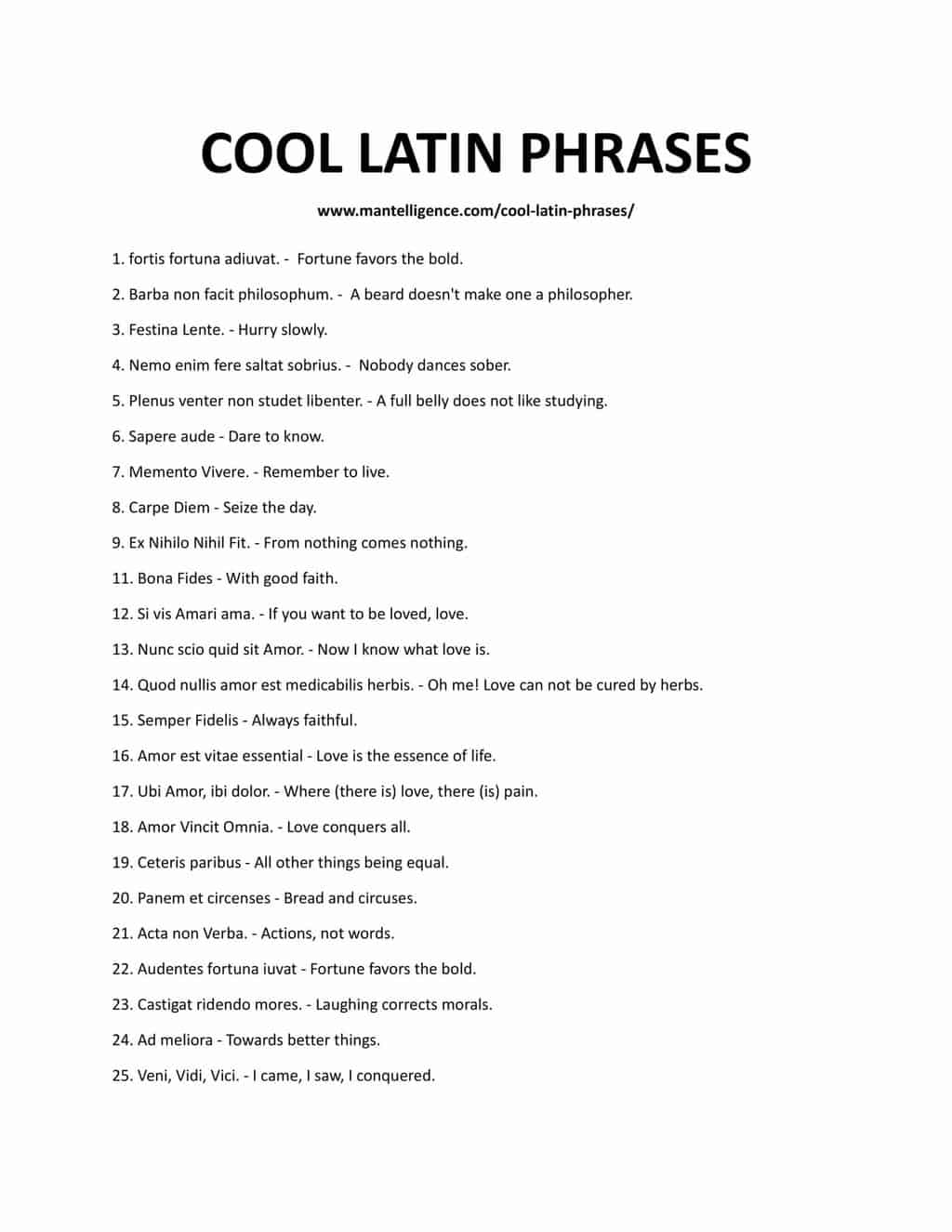downloadable and printable list of phrases 
