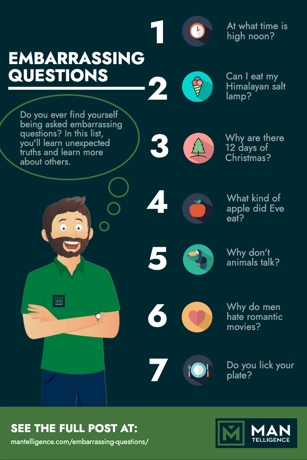 Embarrassing Questions - Infographic