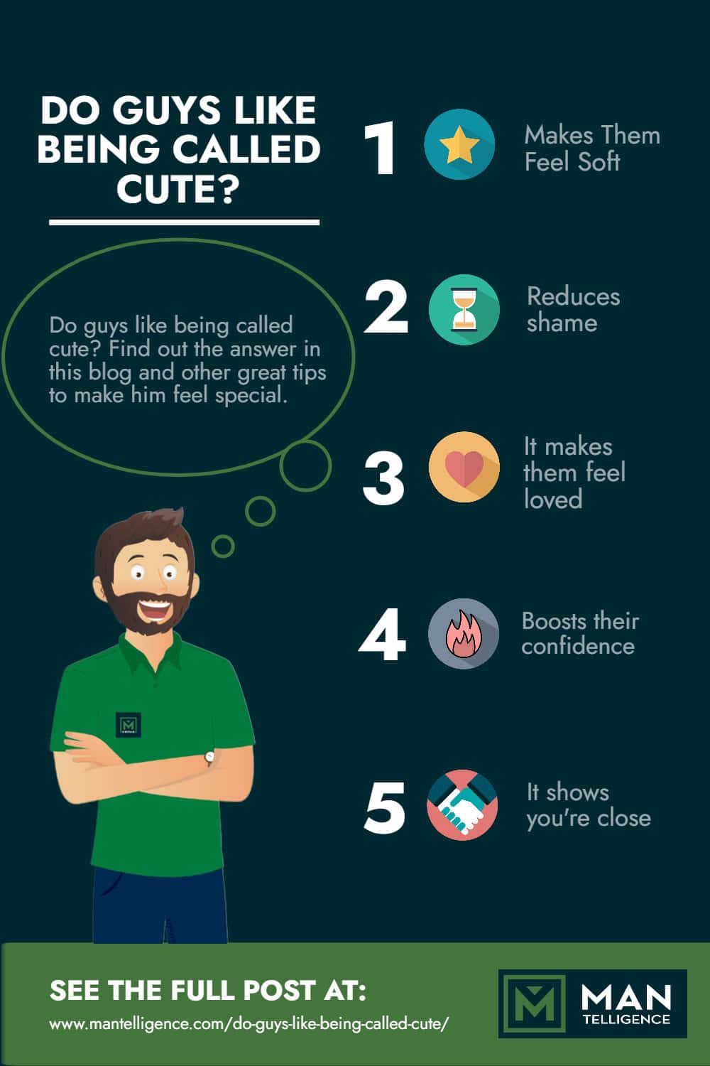 Infographic - Do Guys Like Being Called Cute