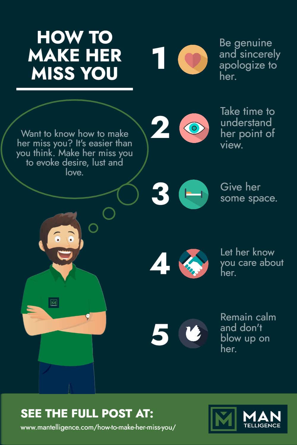 Infographic - How to Make Her Miss You