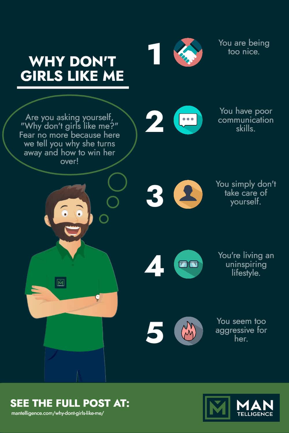Why dont girls like me - Infographic