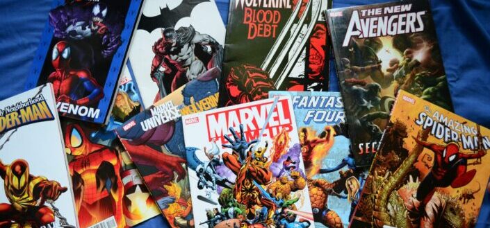 Pile of Avengers Comics