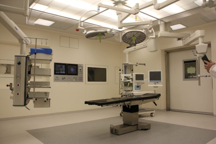 A hospital operating room