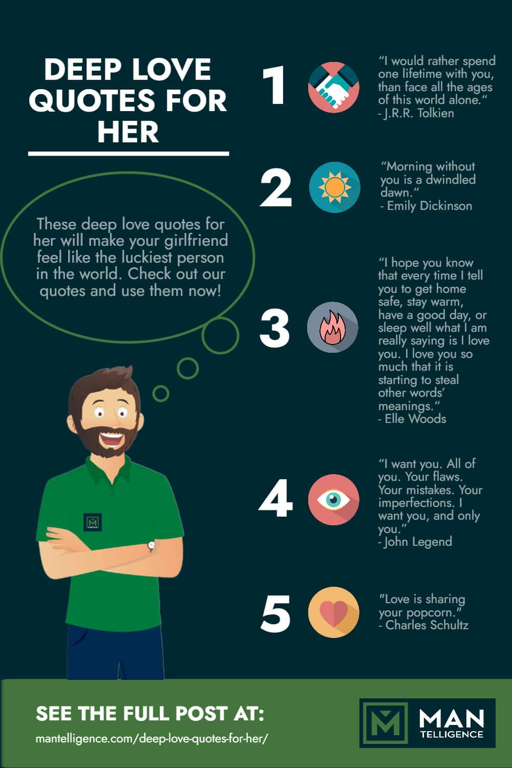 Infographic - Deep Love Quotes for Her