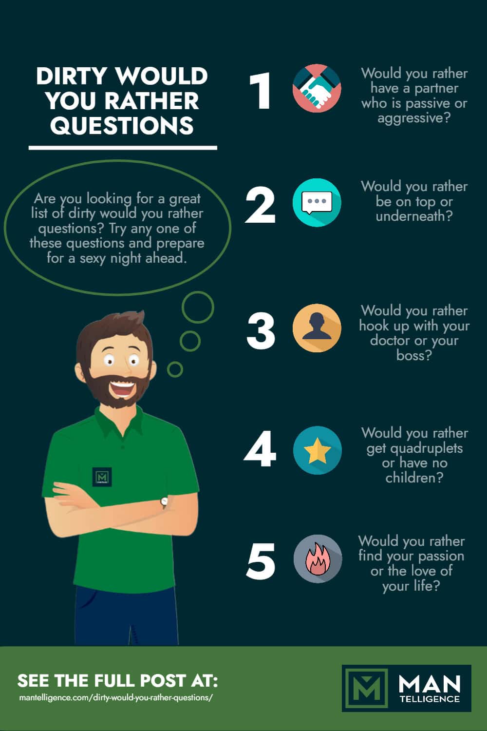 dirty would you rather question - Infographic
