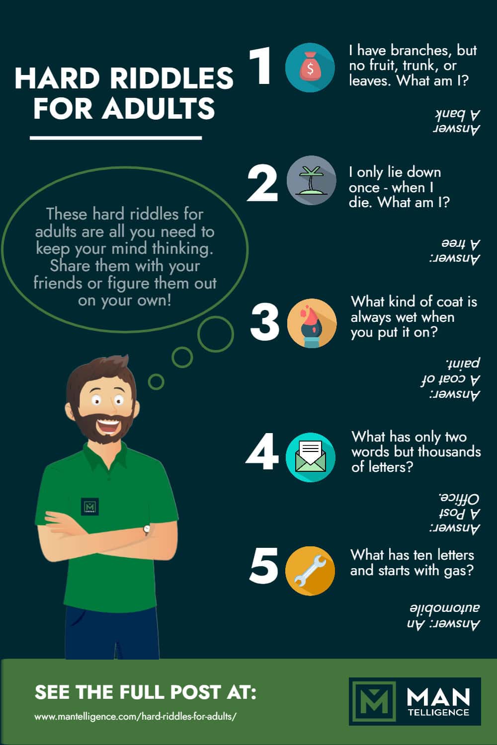 hard riddles for adult - Infographic