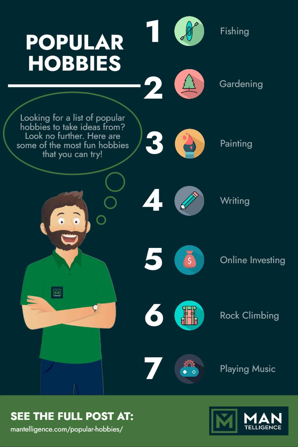 Popular Hobbies - Infographics