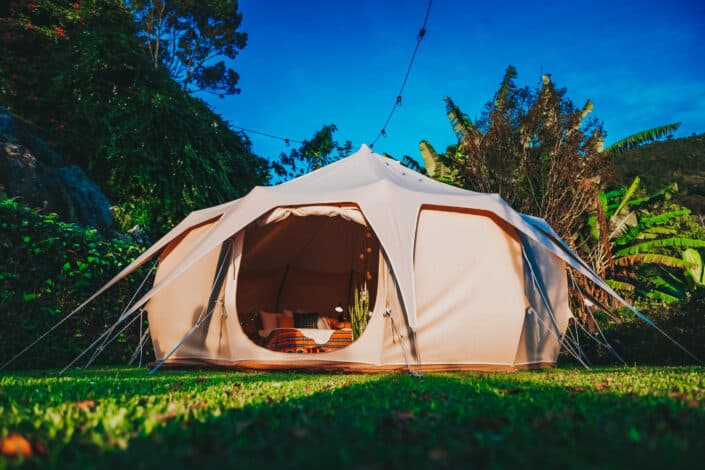 Backyard tent and outdoor shelter