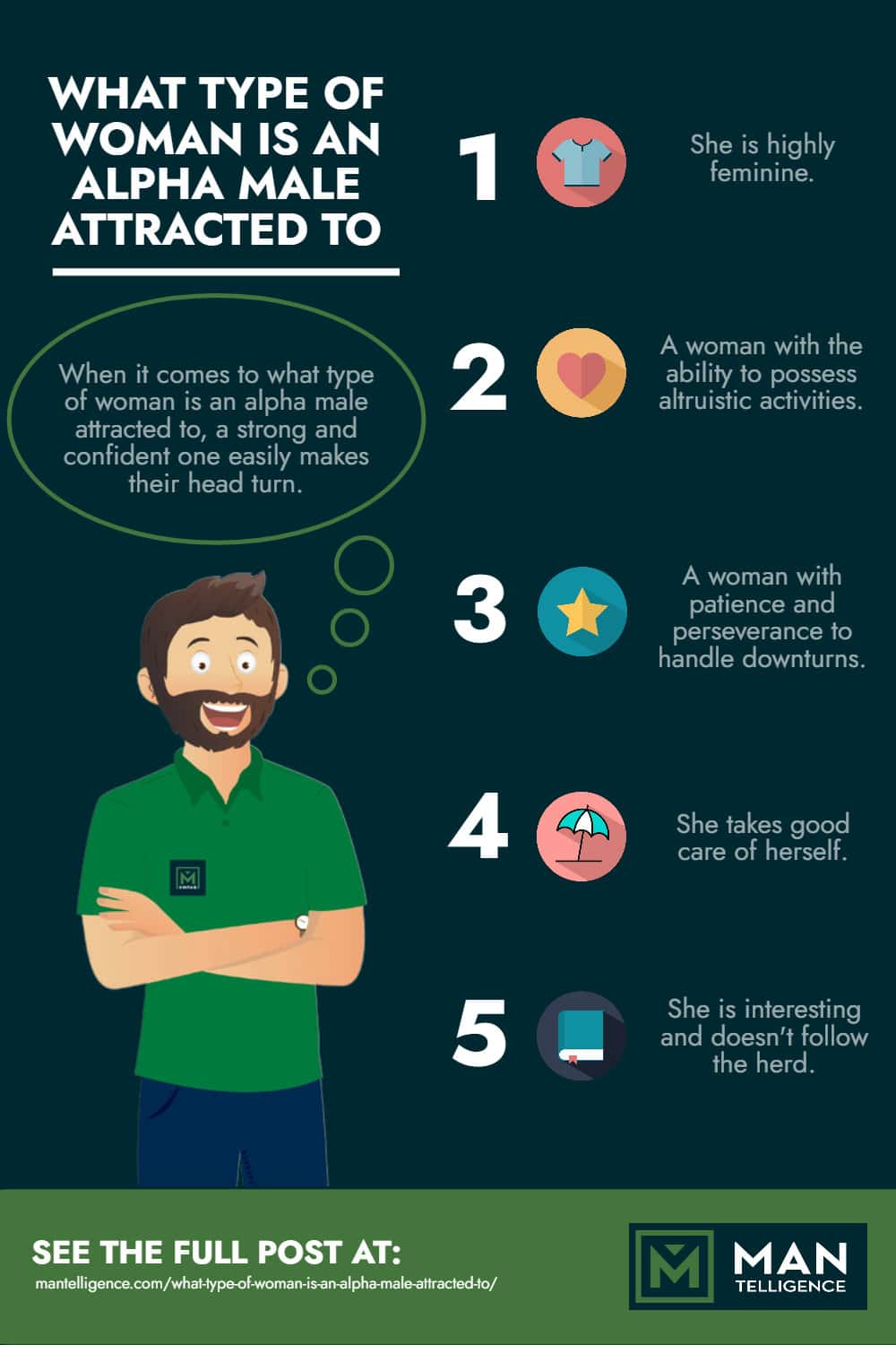 What Type Of Woman Is An Alpha Male Attracted To - INFOGRAPHIC