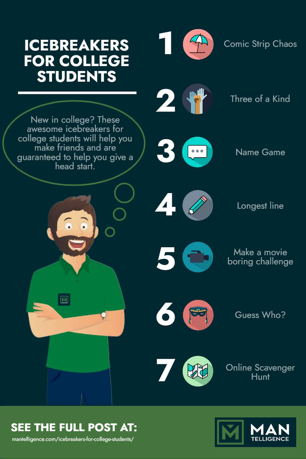 Ice breakers for College Student - INFOGRAPHIC