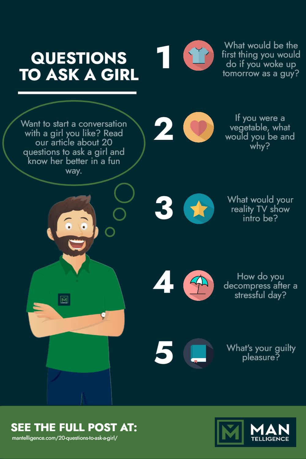 20 Questions to Ask a Girl - INFOGRAPHIC