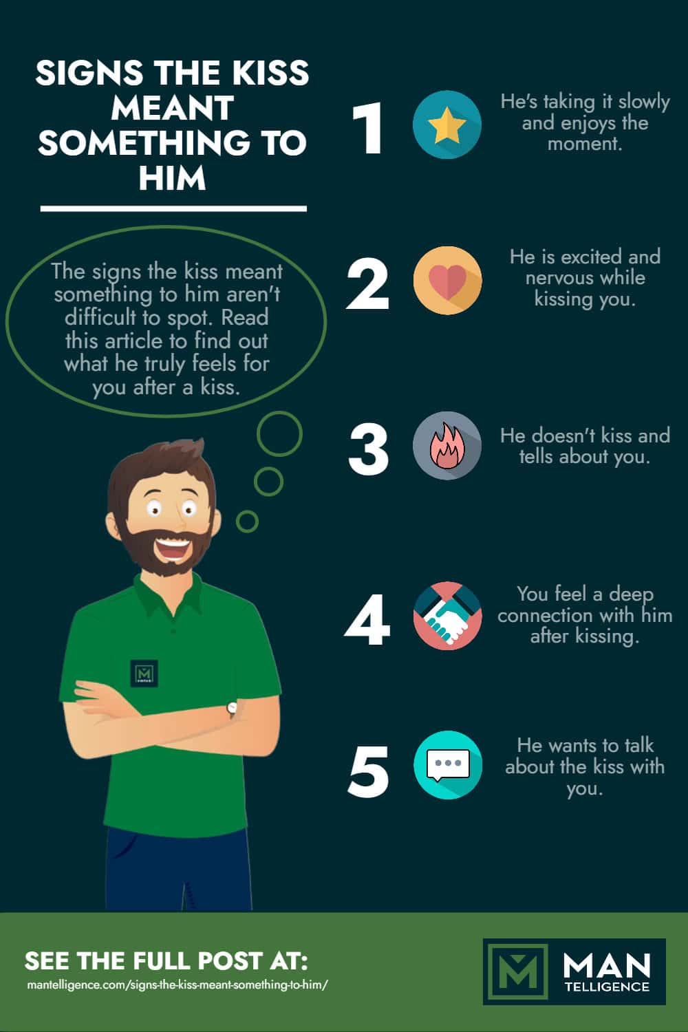 Signs The Kiss Meant Something To Him- INFOGRAPHIC