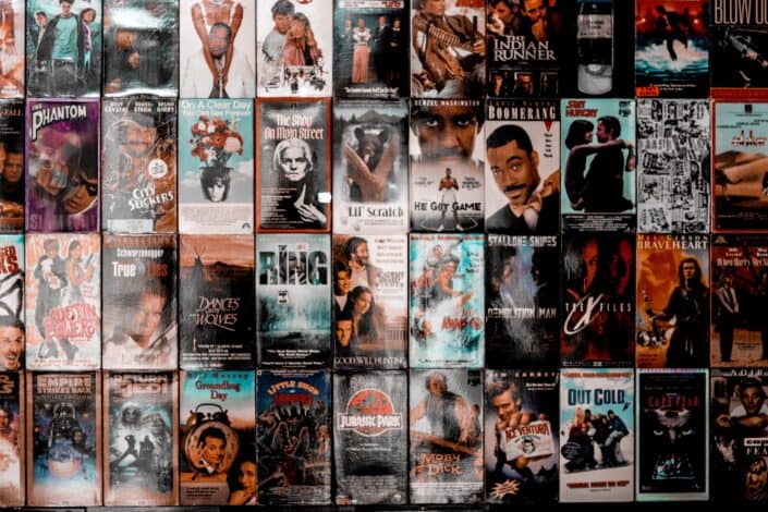 Movie Posters Covering a Wall
