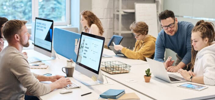 People Working in Front of their Computers