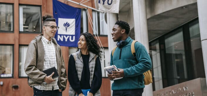 Teens Standing Near Their University