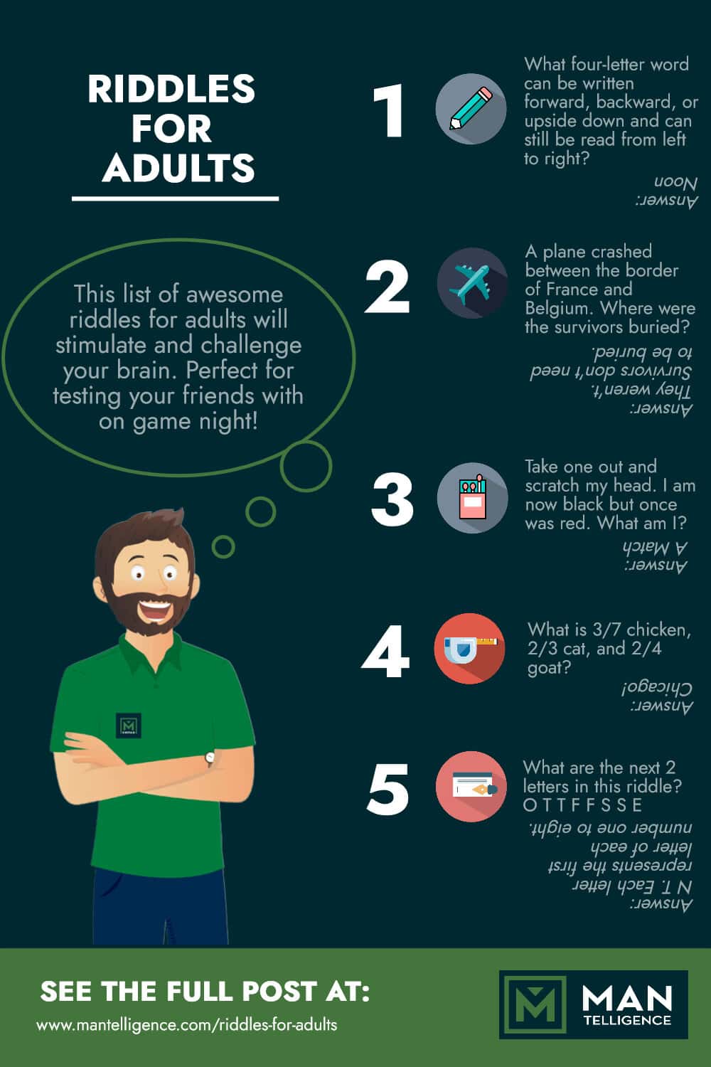 Infographic - Riddles for Adults