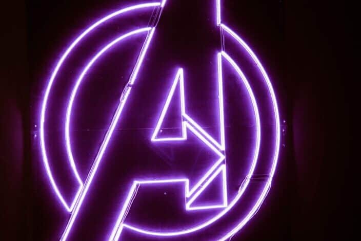 Avengers neon signage