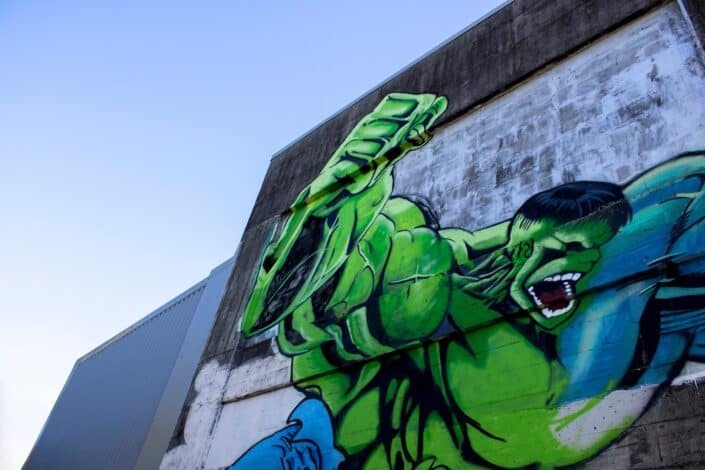 the hulk graffiti