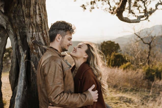 Sweet couple under a huge old tree - How Do You Know If He Is The One