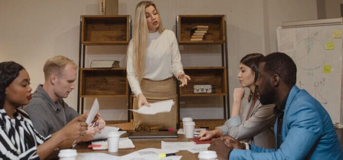 People Having a Business Meeting