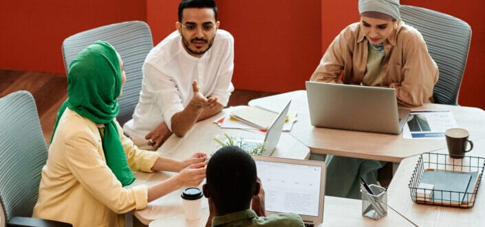 People Having a Meeting at the Office