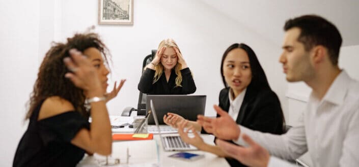 People Having Conflict While Working