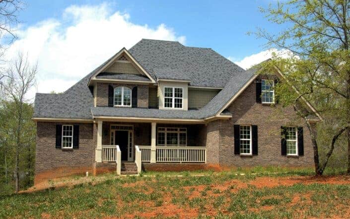 nice house surrounded with trees