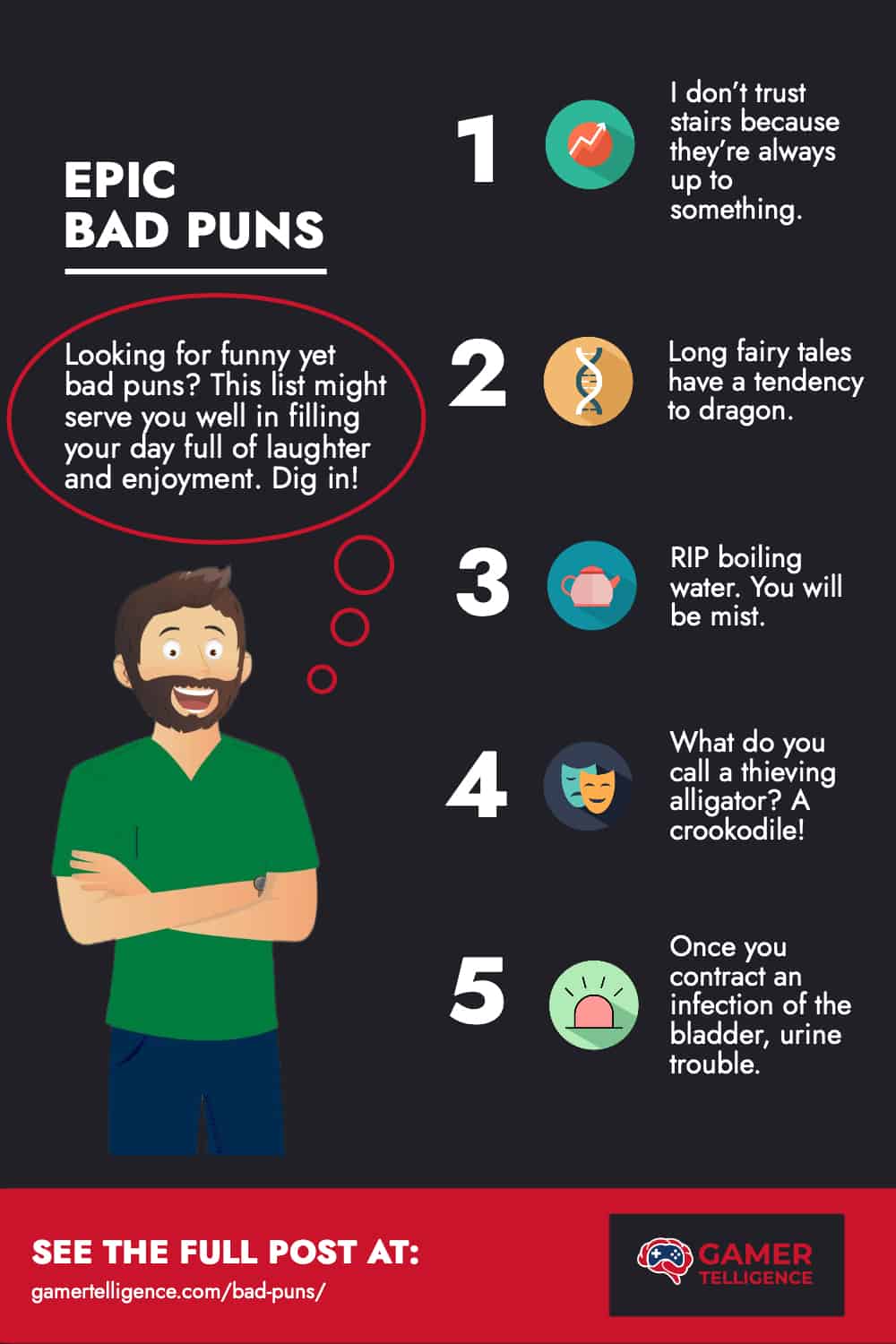 Bad Puns - Infographic