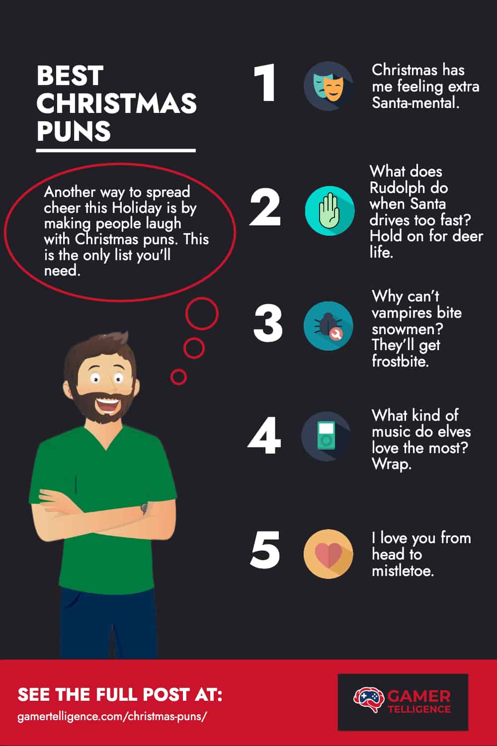 Best Christmas Puns - Infographics