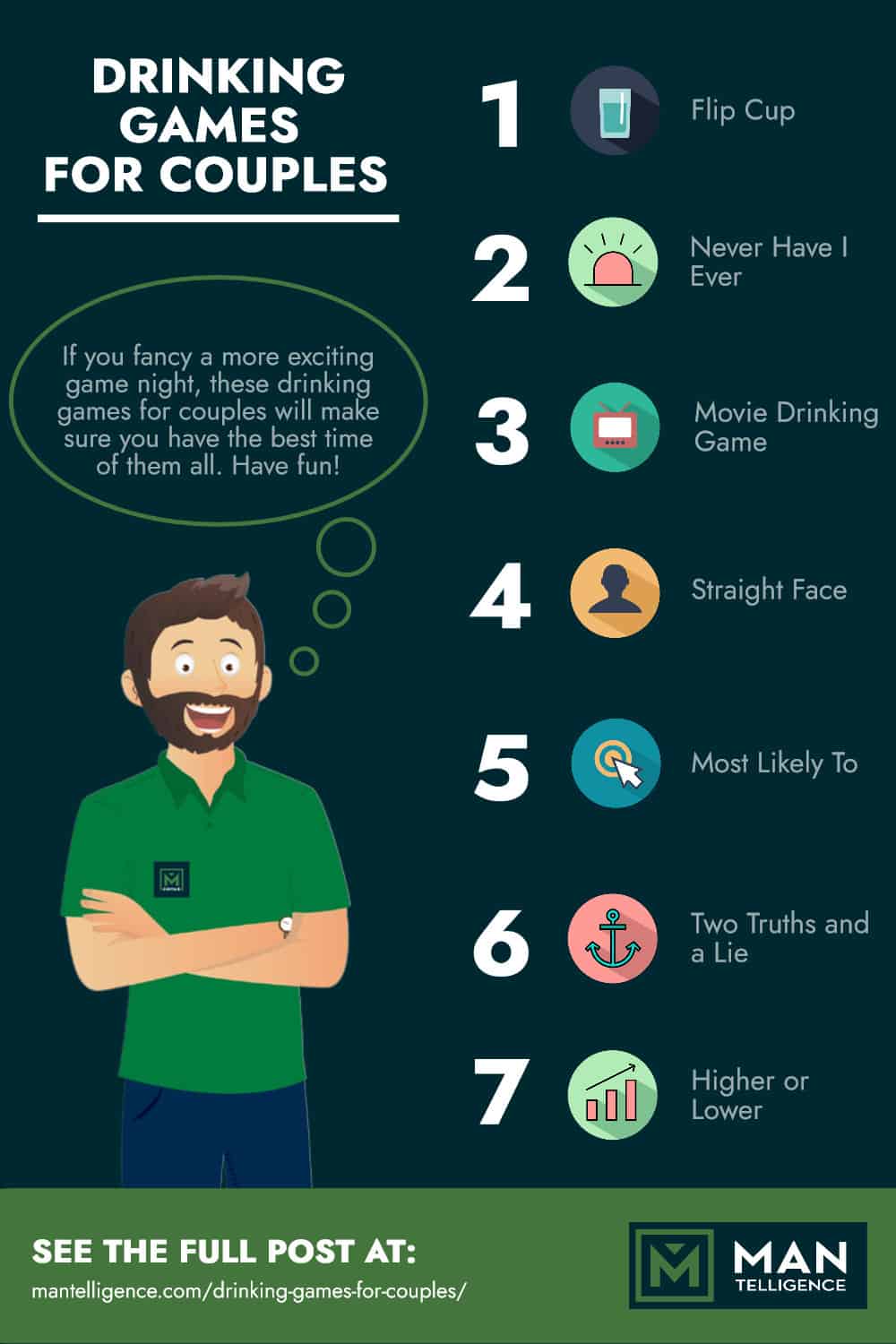 Infographic - Drinking Games For Couples
