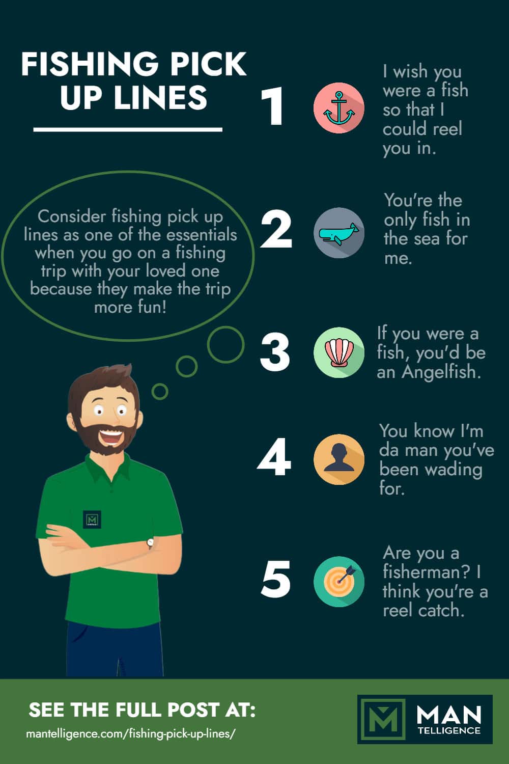 Fishing Pick Up Lines - Infographic