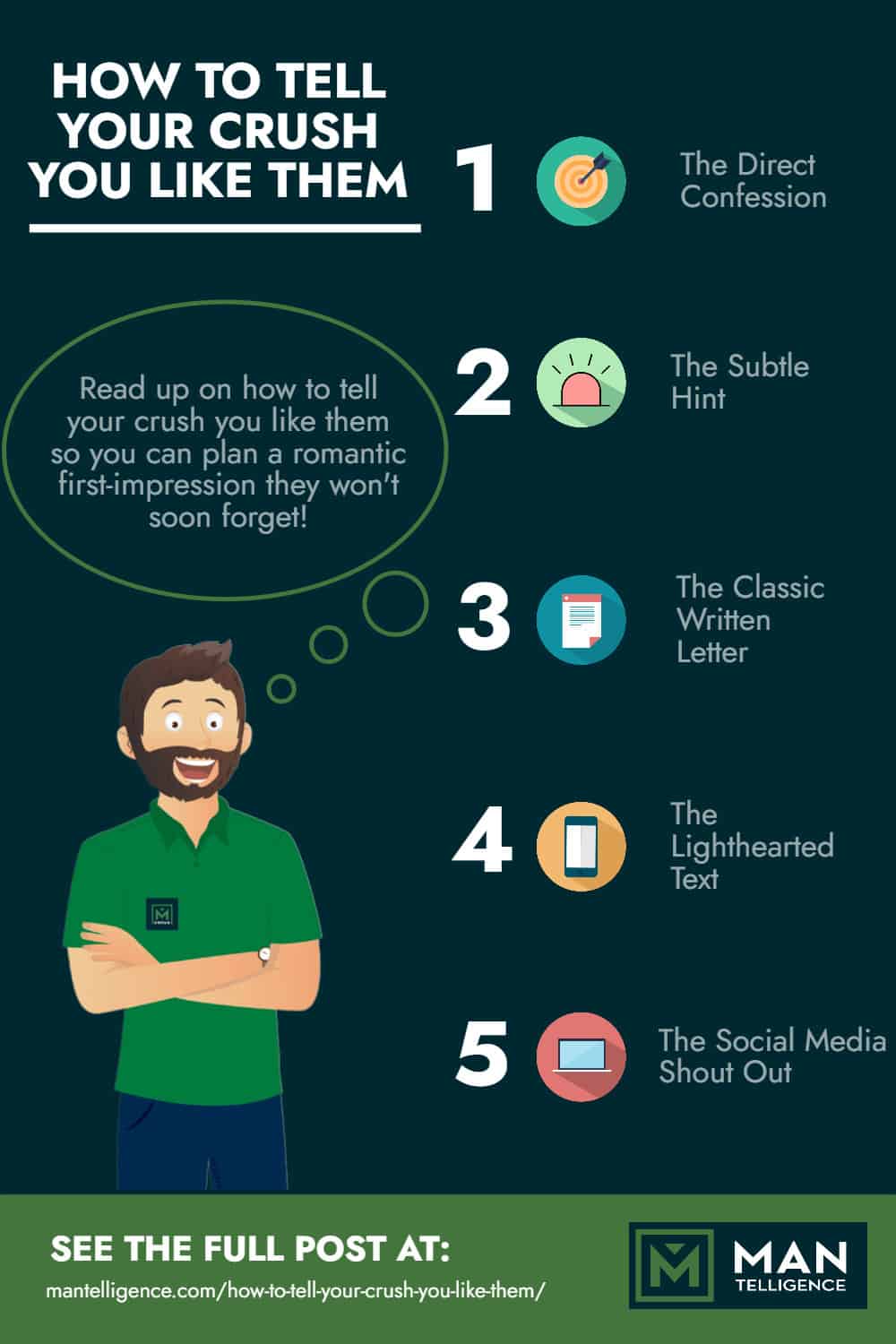 How to Tell Your Crush You Like Them - Infographic