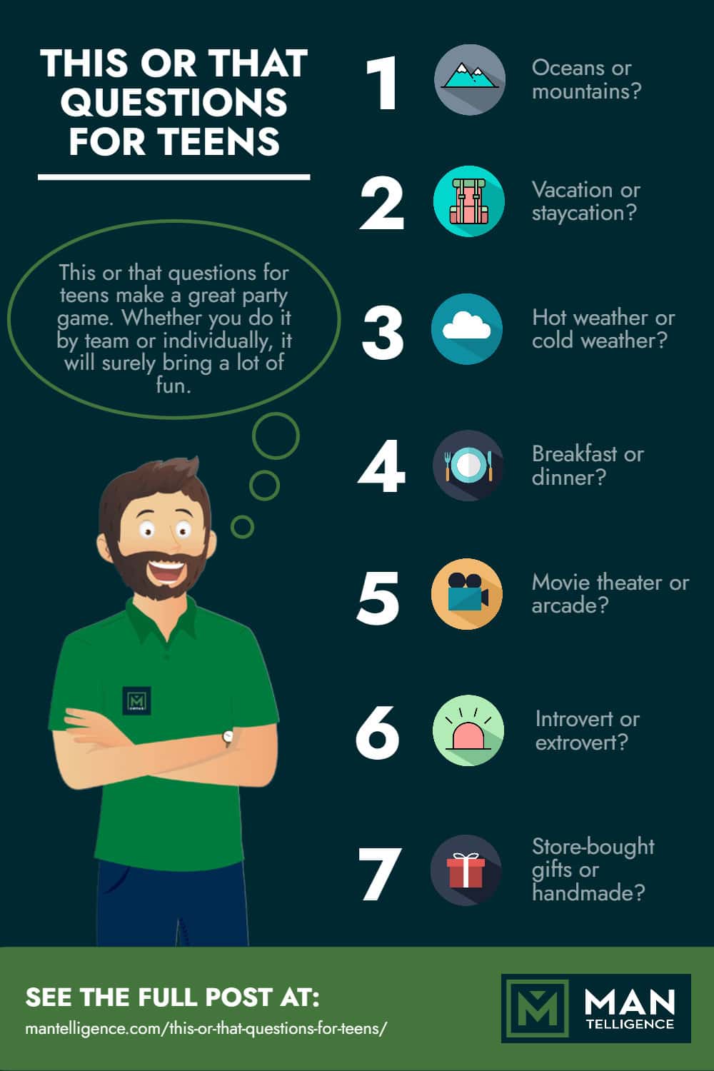 Infographic - This or That Questions for Teens