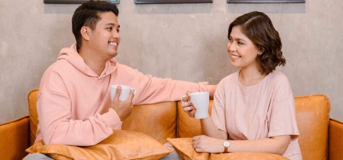 Couple Having a Coffee Together
