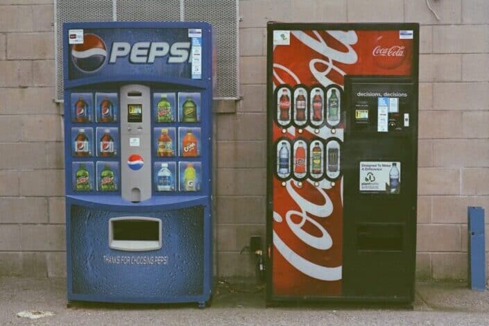 Pepsi and Coke Vending Machine