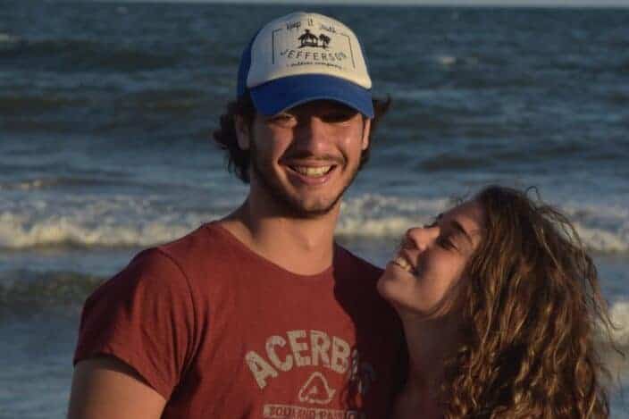 Couple spending time on the beach