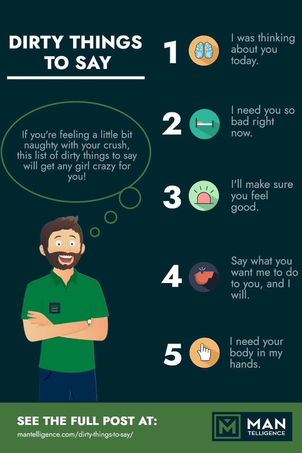 Infographic - Dirty Things To Say