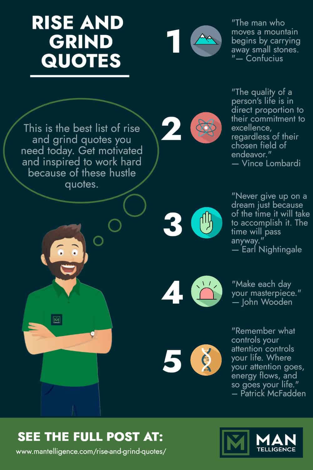  Infographic - Rise And Grind Quotes