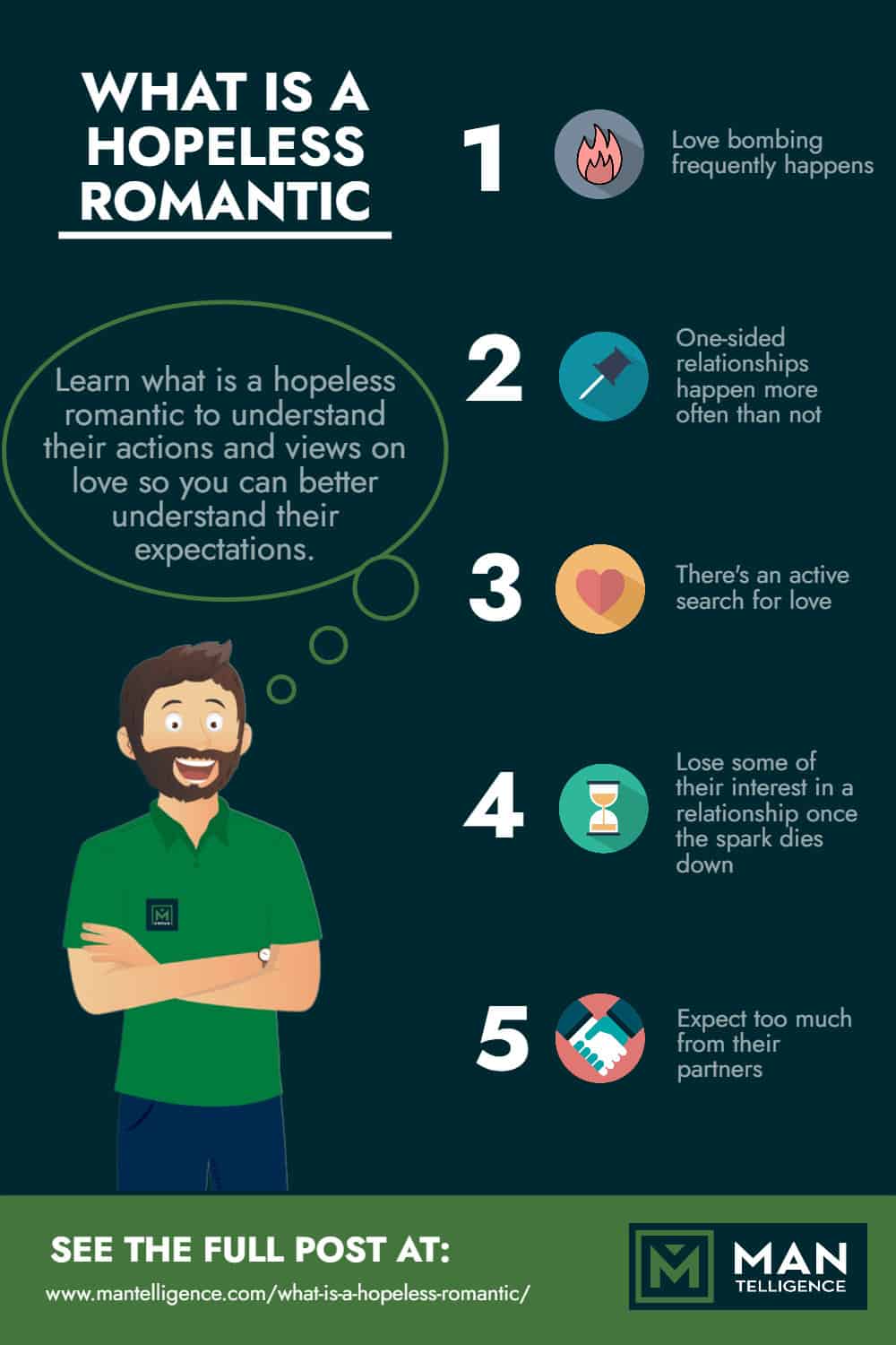 What Is A Hopeless Romantic - Infographic