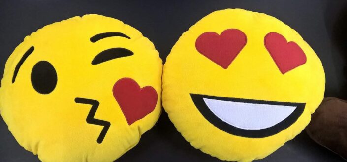 Yellow Emoticon Pillows