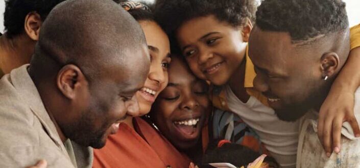 Family Doing a Group Hug