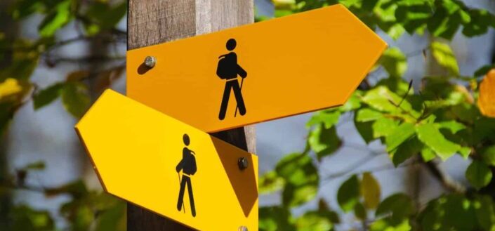 Hiking Directional Signs