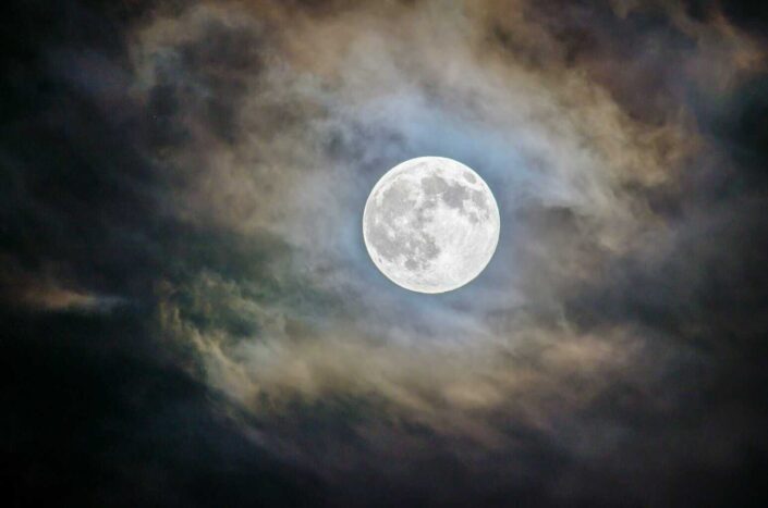 full moon in the sky