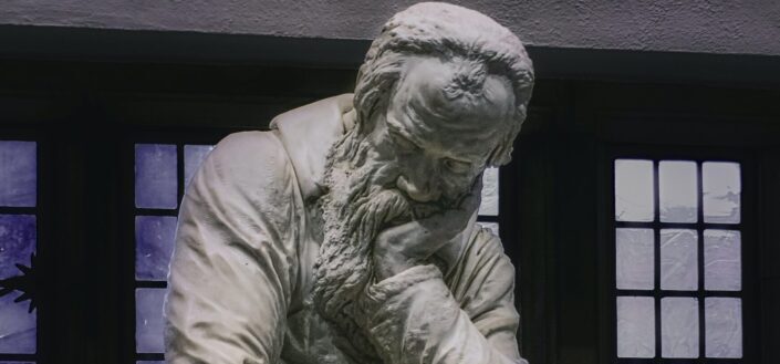 Marble sculpture of Galileo Galilei 