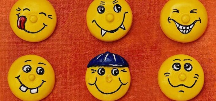 Yellow Smileys on Pins